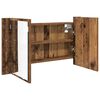 vidaXL Badezimmerspiegelschrank Altholz 80 x 12 x 45 cm Holzwerkstoff