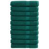 vidaXL Premium-Saunat&uuml;cher SOLUND 10 Stk. Gr&uuml;n 80x200 cm 600 g/m&sup2;