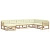 vidaXL Outdoor-Sofagarnitur 8 stk. Wei&szlig; und Creme