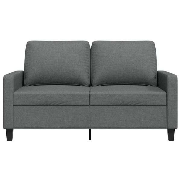 vidaXL 2-Sitzer-Sofa Dunkelgrau 120 cm Stoff