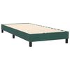 vidaXL Boxspringbett mit Matratze Dunkelgr&uuml;n 90x220 cm Samt