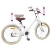 vidaXL Kinderfahrrad 18 Zoll f&uuml;r 5-7 Jahre alt Wei&szlig;