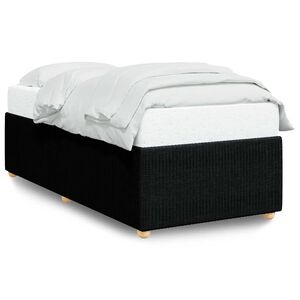 vidaXL Bettgestell Schwarz Stoff