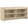 vidaXL TV-Schr&auml;nk 100 x 33 x 47 cm Sonoma-Eiche Holzwerkstoff