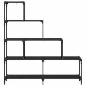 vidaXL B&uuml;cherregal 4 Ebenen 139 x 33,5 x 149 cm Holzwerkstoff