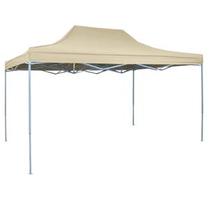 vidaXL Faltzelt Pop-Up 3x4,5 m Cremewei&szlig;