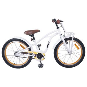 vidaXL Kinderfahrrad 18 Zoll f&uuml;r 5-7 Jahre alt Wei&szlig;