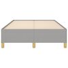 vidaXL Bettgestell ohne Matratze Hellgrau 120x190 cm Stoff