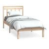 vidaXL Massivholzbett 75x190 cm