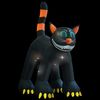 vidaXL Halloween Aufblasbare Schwarze Katze mit LED XXL 6 m
