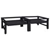 vidaXL Waschmaschinen-Podest 2 pcs Schwarz 124,5 x 61,5 x 32,5 cm
