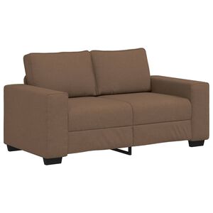 vidaXL 2-Sitzer-Sofa Braun 120 cm Stoff