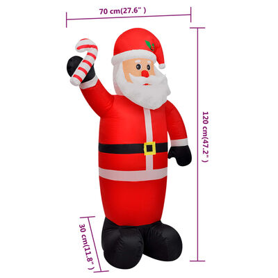 Weihnachtsmann aufblasbar 120 cm