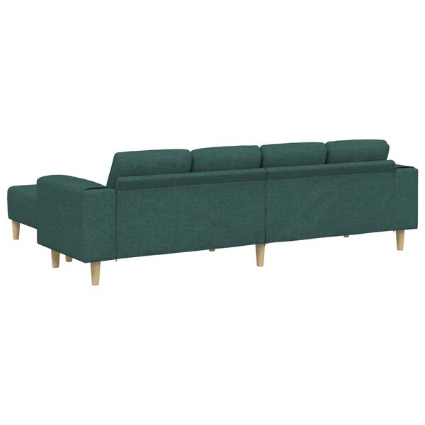 vidaXL Sofa Set Dunkelgrün Stoff