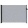 vidaXL Ausziehbares Seitenmarkise Grau 600 x 160 cm Polyester