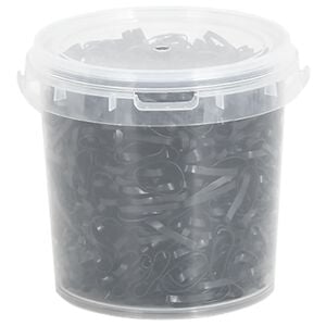 vidaXL M&auml;hnengummis f&uuml;r Pferde 1500 Stk. Schwarz Silikon