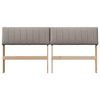 vidaXL Gepolstertes Kopfteil Taupe 160 cm Massives Kiefernholz