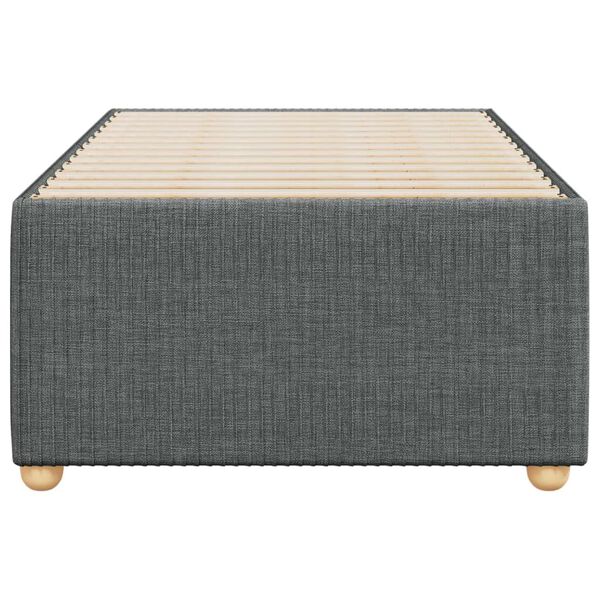 vidaXL Bettgestell ohne Matratze Dunkelgrau 80x200 cm Stoff