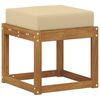 vidaXL Outdoor Hocker Bank Massivholz Akazie Natur