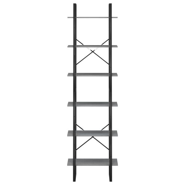 vidaXL Lagerregal Grau 60x30x210 cm Massivholz Kiefer