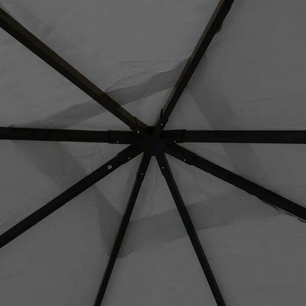 vidaXL Pavillon 4x4x3 m Anthrazit 180 g/m&sup2;