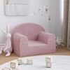 vidaXL Kindersofa Rosa Weich Pl&uuml;sch