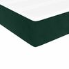 vidaXL Boxspringbett mit Matratze Dunkelgr&uuml;n 140x190 cm Samt
