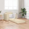vidaXL Schlafsofa Creme 98 x 71 x 83 cm Stoff