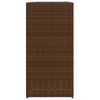 vidaXL Pflanzk&uuml;bel 2 Stk. Braun 40x40x80 cm Poly Rattan