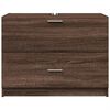 vidaXL Waschbeckenunterschrank Braun Eichen-Optik 78x37x59 cm