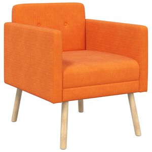 vidaXL Akzentstuhl Orange Cordstoff
