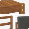 vidaXL Outdoor-Sofagarnitur mit Kissen 8 pcs Natur und Anthrazit
