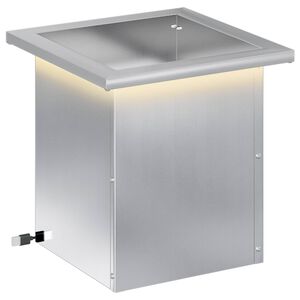 vidaXL Garten-Pflanzk&uuml;bel mit LED Silber 30 x 30 x 30 cm