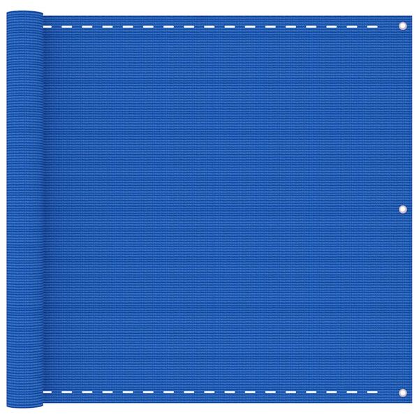 vidaXL Balkon-Sichtschutz Blau 90x300 cm HDPE