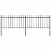 vidaXL Gartenzaun | Stahl | Stabil | Rechteckig | Modern