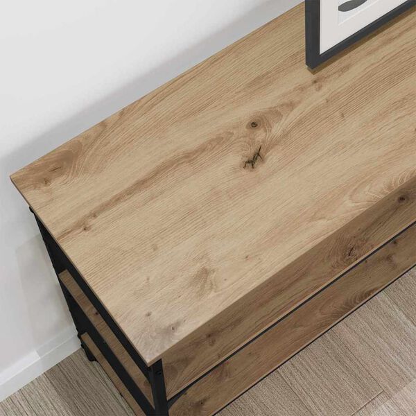 vidaXL Konsolentisch Artisan-Eiche 100 x 32 x 75 cm Holzwerkstoff