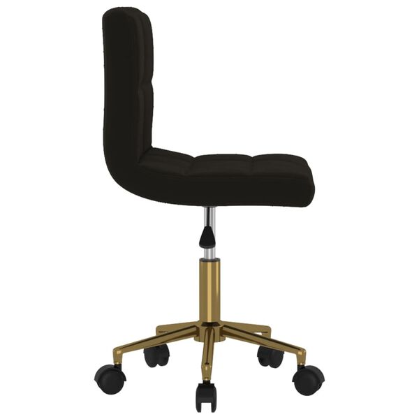 vidaXL Esszimmerstuhl Drehbar Schwarz Samt