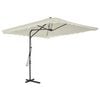 vidaXL Sonnenschirm mit Stahl-Mast 250x250 cm Sandwei&szlig;