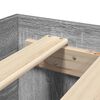 vidaXL Bettgestell ohne Matratze Grau Sonoma 180x200 cm Holzwerkstoff