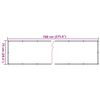 vidaXL Balkon-Sichtschutz Pflanzen-Optik Gr&uuml;n 700x75 cm PVC