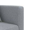 vidaXL Schlafsofa in L-Form Hellgrau 275x140x70 cm Stoff