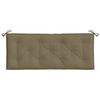 vidaXL Gartenbank-Auflagen 2 Stk. Melange Taupe 120x50x7 cm Stoff
