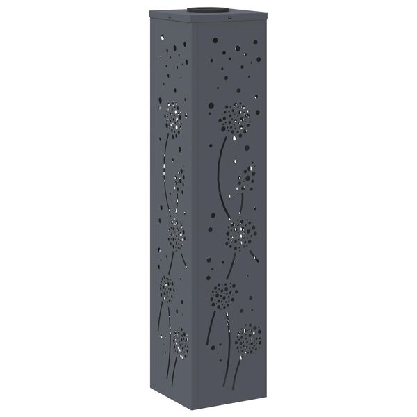 vidaXL Solar LED Weg Licht 2 pcs Anthrazit Kalt gewalzter Stahl