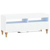 vidaXL LED-TV-Schrank Wei&szlig; Holzwerkstoff