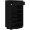 vidaXL Schuhregal Schwarz 60x34x105 cm Massivholz Kiefer