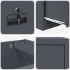 vidaXL Aktenschrank Anthrazit 45,5 x 42 x 139 cm Kaltgewalzter Stahl