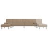 vidaXL Schlafsofa in L-Form Cappuccino-Braun 255x140x70 cm Kunstleder