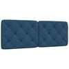 vidaXL Kopfteil-Kissen Blau 140 cm Stoff