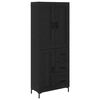 vidaXL Highboard 2 stk. Schwarz Eichen-Optik 69,5 x 34 x 180 cm