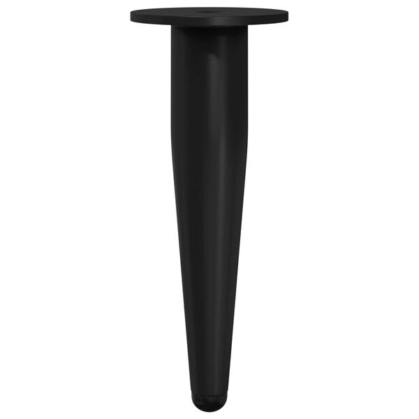 vidaXL M&ouml;belbeine 12 pcs Schwarz &Oslash; 40 x 98 mm Eisen